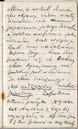 Notes nr nr 37 z wpisami odręcznymi  Erazma Majewskiego z okresu od 15.03.1891 r.-10.10.1891 r.  ...