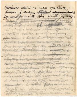 Odręczne notatki Józefa Żurowskiego pt. "Historja wykopaliska w Jakuszowicach" sporządz...