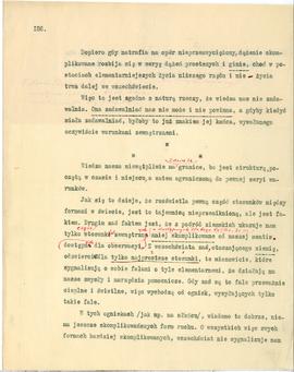 Praca pt.: "Teoria człowieka i cywilizacji" - niekompletny maszynopis pracy Erazma Maje...