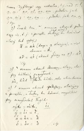 List od Jana Baudouin de Courtenay do Erazma Majewskiego (rękopis)  strona 2