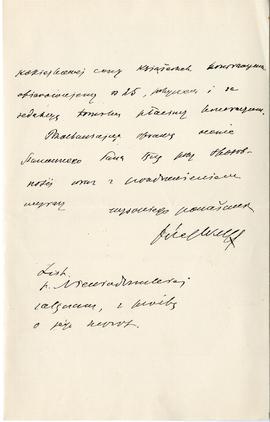 List od firmy Gebethner i Wolff do Erazma Majewskiego (rękopis)  strona 2