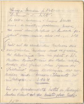 Brulion Józefa Żurowskiego "Żurowski 1918" z notatkami w języku niemieckim z okresu stu...