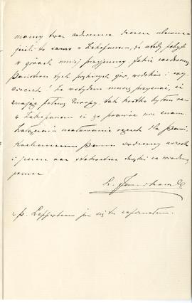 List od Leopolda Janikowskiego do Erazma Majewskiego (rękopis na druku firmowym Muzeum Przemysłu ...