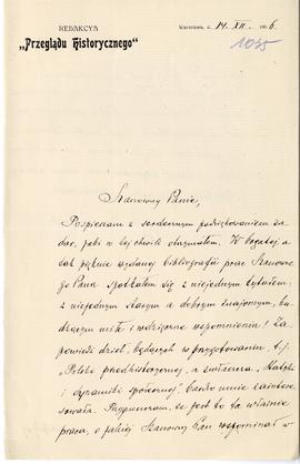 List od Jana Kochanowskiego do Erazma Majewskiego, strona 1