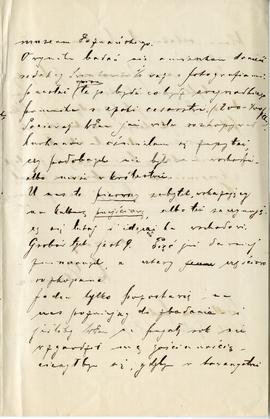List od księdza Gibasiewicza do Erazma Majewskiego (rękopis)  strona 3