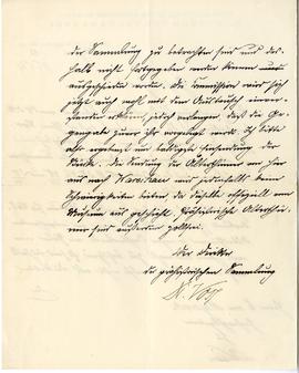 List z Kgl. Museum Für Völkerkunde w Berlinie do Erazma Majewskiego (rękopis)  strona 2