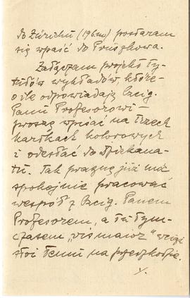 List od Włodzimierza Antoniewicza do Erazma Majewskiego (rękopis)  strona 2