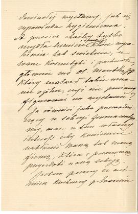 List od H. Huberta do Erazma Majewskiego (rękopis)  strona 2