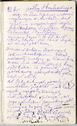 Notes nr 2 z okresu  01.12.1874 r.-01.09.1875 r. Notatki odręczne Erazma Majewskiego dot. flory a...