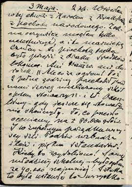 Notatnik nr 87 z odręcznymi notatkami Erazma Majewskiego z okresu od 21.04.1916 r. do 31.12.1916r...