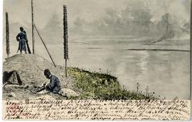 Kartka pocztowa od Władysława Jabłonowskiego do Erazma Majewskiego (druk  rękopis)  strona 2: rewers