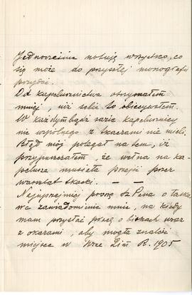 List od Ludwika Licińskiego do Erazma Majewskiego z dnia 11.11.1904 r. (rękopis)  strona 3
