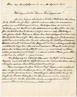 List (rękopis) od Fryderyka S. Kraussa do Erazma Majewskiego  strona 1