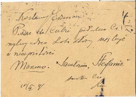 Kartka pocztowa z rękopisem listu Romana Jakimowicza do Józefa Żurowskiego z dnia 10.03.1928 r.  ...