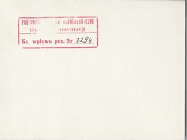 Kartka żałobna wraz z kopertą od Stanisławowej Starowieyskiej oraz jej córek i synów z drukowanym...