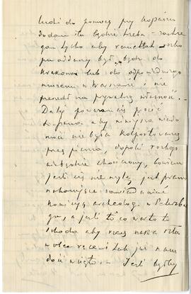 List od A. Filleborna do Erazma Majewskiego (rękopis)  strona 4