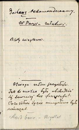 Notes nr 47 z wpisami odręcznymi  Erazma Majewskiego z okresu 19.06.1895 r.-07.08.1895 r.  strona.