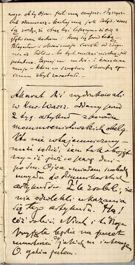 Notatnik nr 53 z odręcznymi notatkami Erazma Majewskiego cd.: "[…] A ty Ojcze - jeśli mię cz...