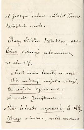 List od Stanisławy Dąbrowskiej do Erazma Majewskiego (rękopis)  strona 2