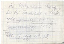 Fiszka z odręcznymi notatkami bibliograficznymi Józefa Żurowskiego  strona 1: "Die Römischen...