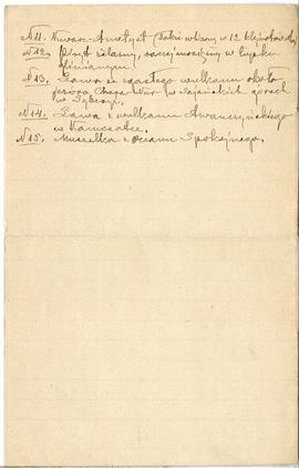 Rękopis pracy pt.: „Spis zbioru kamieni i skamieniałości Stanisławy z Drohojowskich Korczak-Popła...