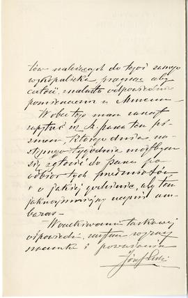 List od Józefa Leskiego  Dyrektora Muzeum Przemysłu i Rolnictwa w Warszawie  do Erazma Majewskieg...