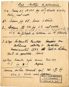 Zbiór odręcznych notatek Józefa Żurowskiego dotyczących literatury do pracy doktorskiej pt. Wykop...