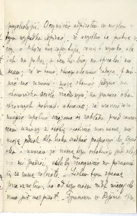 List od Witolda Klingera do Erazma Majewskiego (rękopis), strona 3: " psychologii (…)"