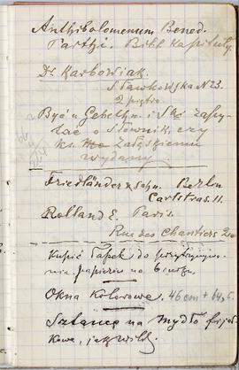 Notes nr 36 z wpisami odręcznymi  Erazma Majewskiego z okresu od 27.10.1890 r.-14.03.1891 r.  str...