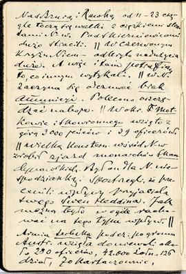 Notatnik nr 80 z odręcznymi notatkami Erazma Majewskiego z okresu od 26.12 1914 r. do 11.02.1915 ...