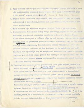 Maszynopis z odręcznymi poprawkami artykułu Józefa Żurowskiego Pro memoria w sprawie Kopca Krakus...