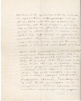 List od Bronisława Jasińskiego do Erazma Majewskiego (rękopis)  strona 10