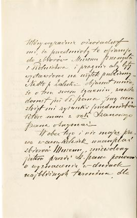 List od Józefa Leskiego  Dyrektora Muzeum Przemysłu i Rolnictwa w Warszawie  do Erazma Majewskieg...