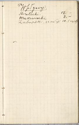 Notes nr 33 z wpisami odręcznymi  Erazma Majewskiego z okresu od 25.05.1889 r. - 10.10.1889 r.  s...