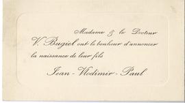 Bilet wizytowy Włodzimierza Bugiela (druk)  strona 1