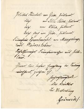 List z Kgl. Museum Für Völkerkunde w Berlinie do Erazma Majewskiego (rękopis)  strona 2