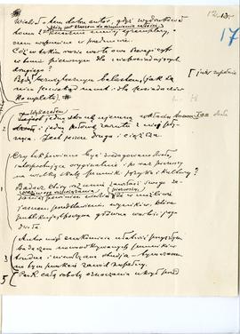 Rękopis Erazma Majewskiego - fragmenty recenzji (wersja 11) pracy J. Rostafińskiego „Średniowiecz...