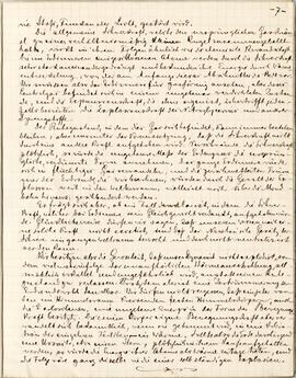 Rękopis pracy w języku niemieckim p.t. "Weltuntergang" (część IIa)  strona 7.