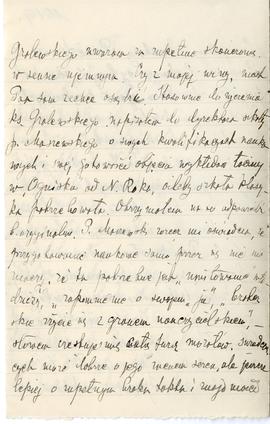 List od Witolda Klingera do Erazma Majewskiego (rękopis), strona 2: "Grotewskiego uważam za ...