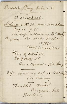 Notes nr 32 z wpisami odręcznymi  Erazma Majewskiego z okresu od 11.06.1888 r. - 06.06.1889 r.  s...