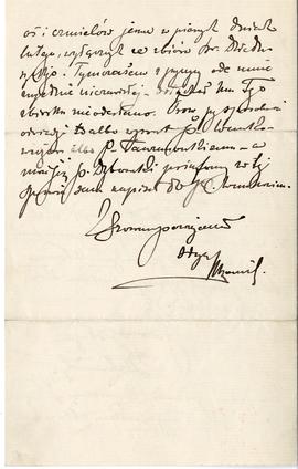 List od prof. dr. Łęgowskiego do Erazma Majewskiego (rękopis)  strona 4