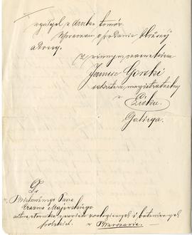 List od Janusza Górskiego do Erazma Majewskiego (rękopis)  strona 2