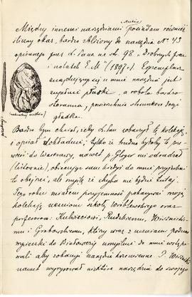 List (rękopis) od Bogusława Kraszewskiego do Erazma Majewskiego  strona 3