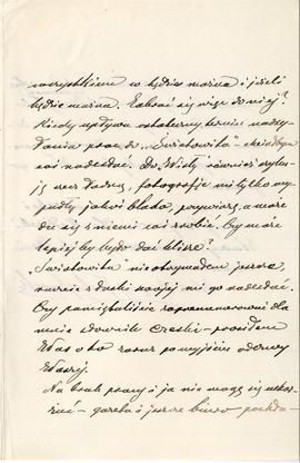 List od Szczęsnego Jastrzębowskiego do Erazma Majewskiego (rękopis)  strona 3