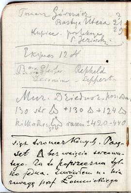 Notes nr 45 z wpisami odręcznymi  Erazma Majewskiego z okresu od 31.05.1894 r.-20/21.02.1895 r.  ...