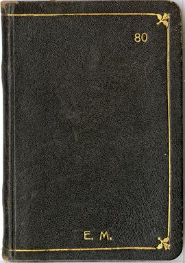 Notatnik nr 80 z odręcznymi notatkami Erazma Majewskiego z okresu od 26.12 1914 r. do 11.02.1915 ...