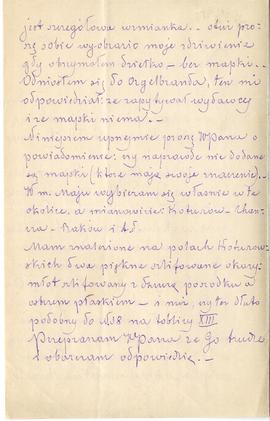 List od Bohdana Ogińskiego Kontrymowicza do Erazma Majewskiego (rękopis), strona 2