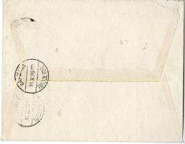 Koperta zaadresowana przez Finska Fornminnesföreningen w Helsinkach do Erazma Majewskiego (stempl...