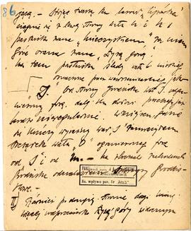 Odręczne notatki Józefa Żurowskiego z objazdów konserwatorskich  strona 6: autorska strona 6