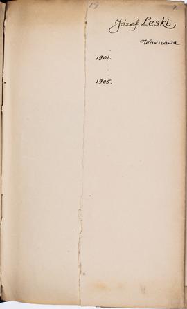 Księga korespondencyjna pt. "Listy do Erazma Majewskiego". Teka VI. L-Ł  strona 8: awer...